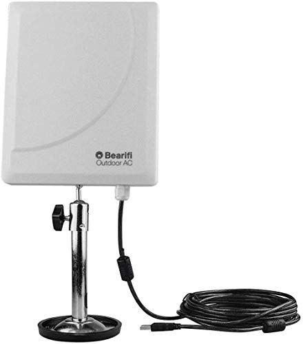 Bearifi BearExtender Outdoor AC 802.11ac Dual Band 2.4/5 GHz High Power USB Wi-Fi Extender Antenna PCs