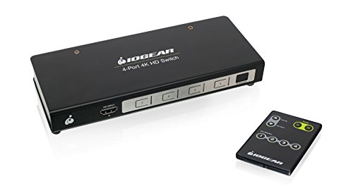 IOGEAR 4K 4-Port Switcher with HDMI Connection, GHSW8441