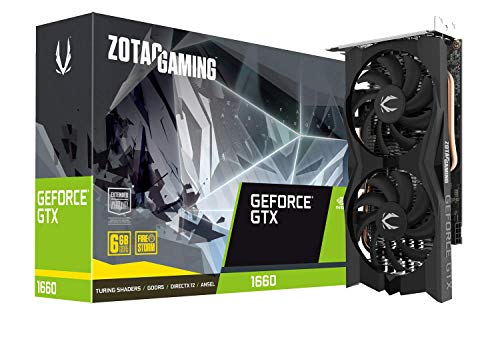 ZOTAC Gaming GeForce GTX 1660 6GB GDDR5 192-bit Gaming Graphics Card, Super Compact, ZT-T16600K-10M