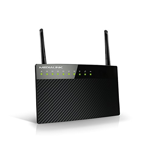 Medialink AC1200 Wireless Gigabit Router - Gigabit (1000 Mbps) Wired Speed & AC 1200 Mbps Combined Wireless Speed (Part# MLWR-AC1200R)