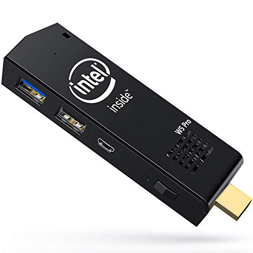 W5 Pro Mini PC Stick Intel Atom Z8350 Windows 10 Mini Computer 4GB DDR 64GB eMMC Support 4K HD,Dual Band WiFi AC,BT 4.2