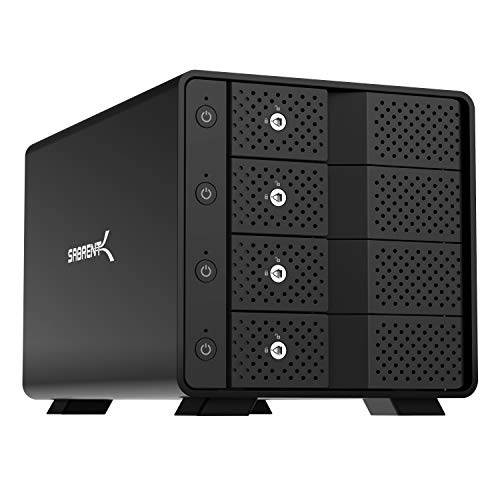 Sabrent USB 3.2 4-Bay 3.5&quot; SATA Hard Drive Tray-Less Docking Station (DS-SC4B)