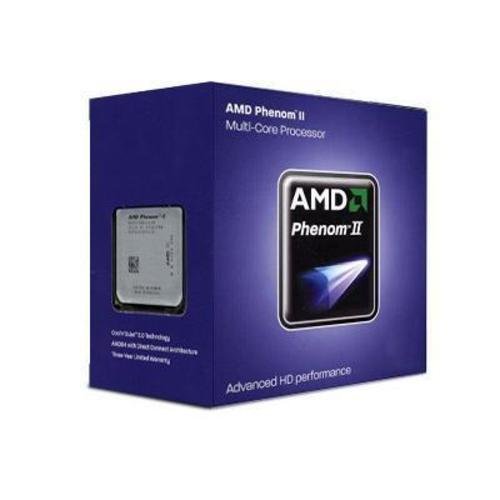 AMD Phenom II X4 840 Edition Deneb 3.2 GHz 4x512 KB L2 Cache Socket AM3 95W Quad-Core Processor - Retail HDX840WFGMBOX (Black)