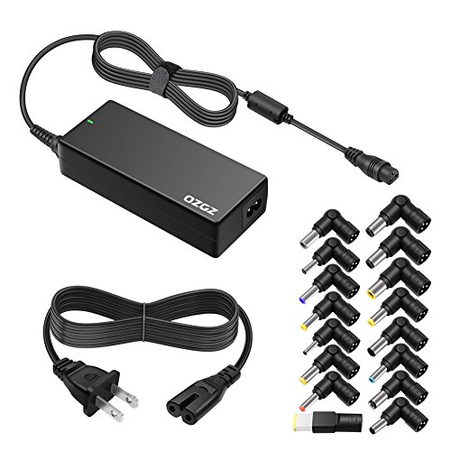 ZOZO 90W AC Universal Laptop Charger for HP Dell Toshiba IBM Lenovo Acer ASUS Samsung Sony Fujitsu Gateway Notebook Ultrabook Chromebook DC Output 15V 16V 18.5V 19V 19.5V 20V Power Adapter Supply Cord