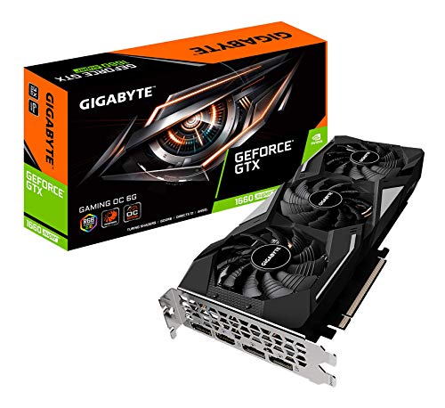 Gigabyte GeForce GTX 1660 Super Gaming OC 6G Graphics Card, 3X Windforce Fans, 6GB 192-bit GDDR6, Gv-N166SGAMING OC-6GD Video Card