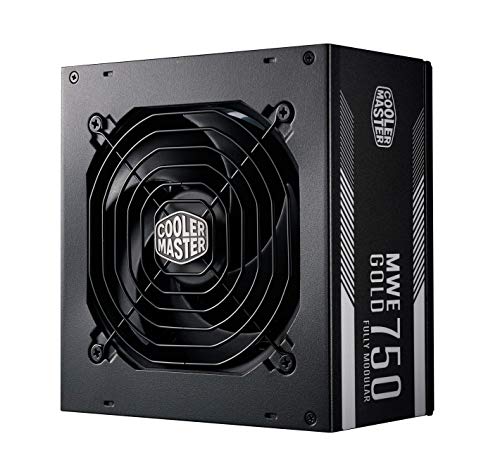 Cooler Master MPY-7501-AFAAG-US MWE 750 Gold Full Modular, 80+ Gold Certified 750W Power Supply, 5 Year Warranty