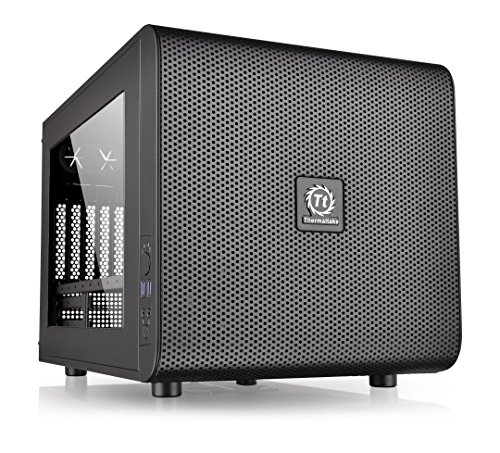 Thermaltake Core V21 SPCC Micro ATX Cube Computer Chassis CA-1D5-00S1WN-00