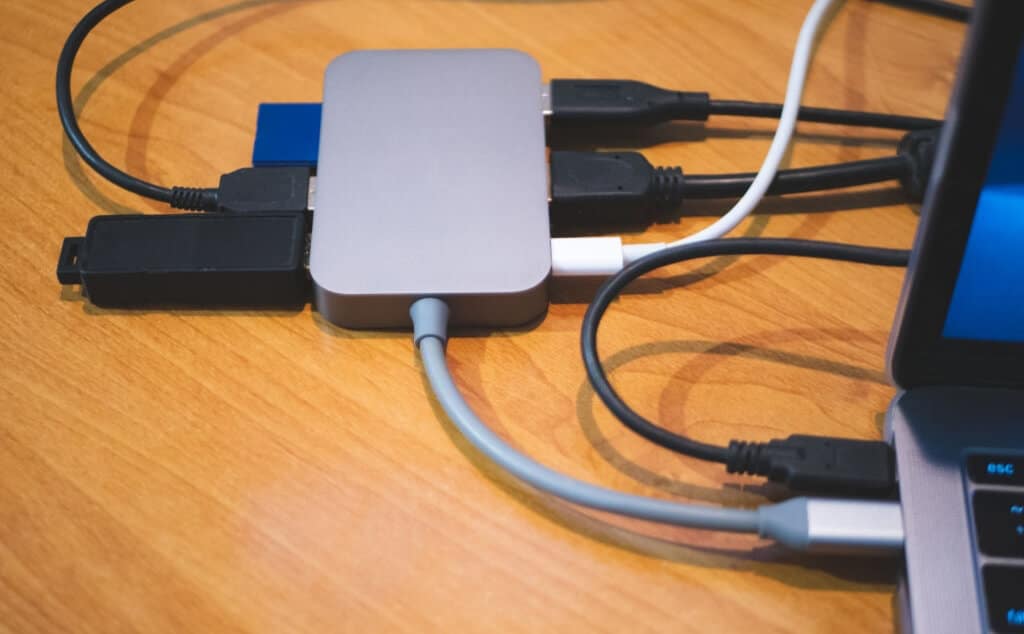 External USB hub for laptop