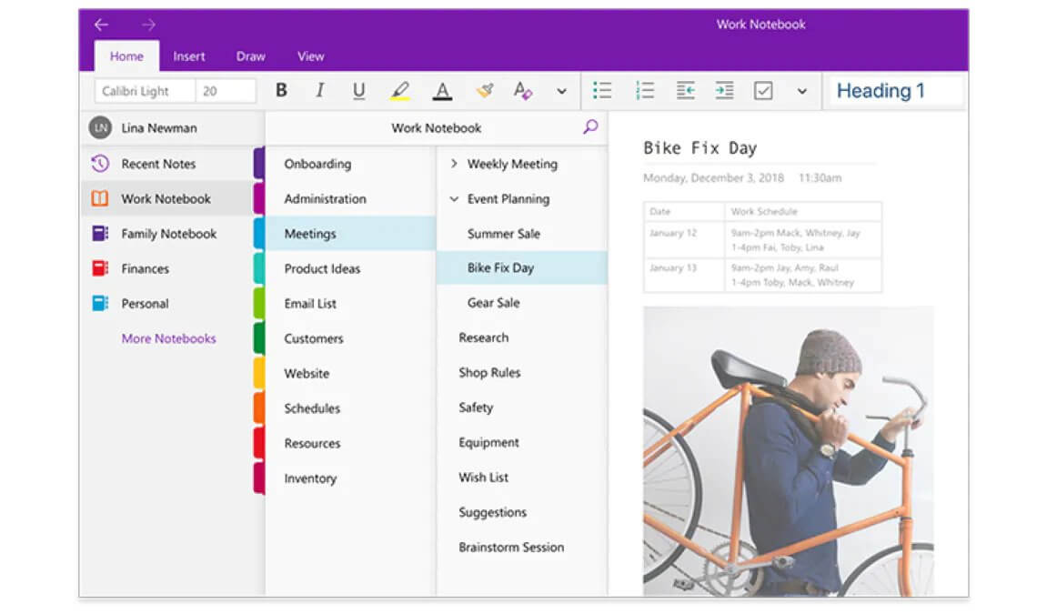 Microsoft onenote