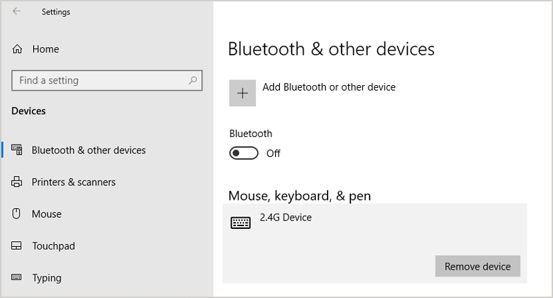 Disconnect External Mouse