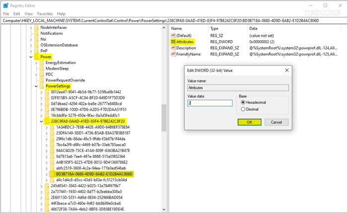 Enabling allow wake timers