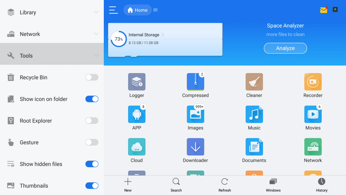 ES file explorer