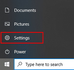 Start menu setting