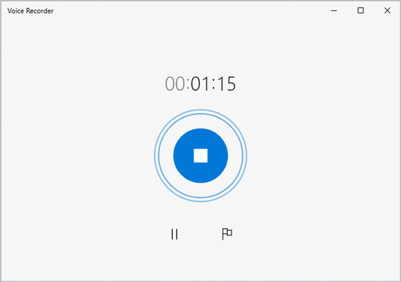 Windows voice recorder